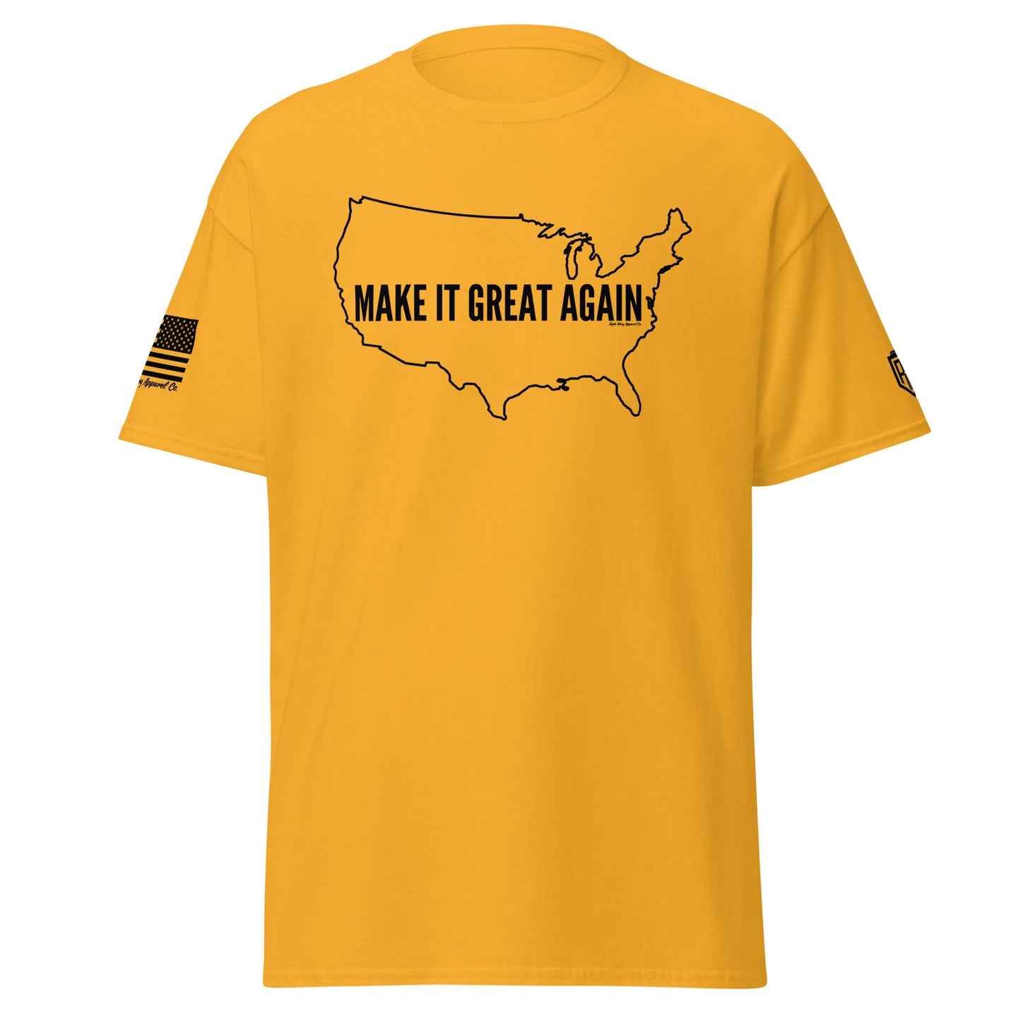 Make it Great Again America Outline T-Shirt